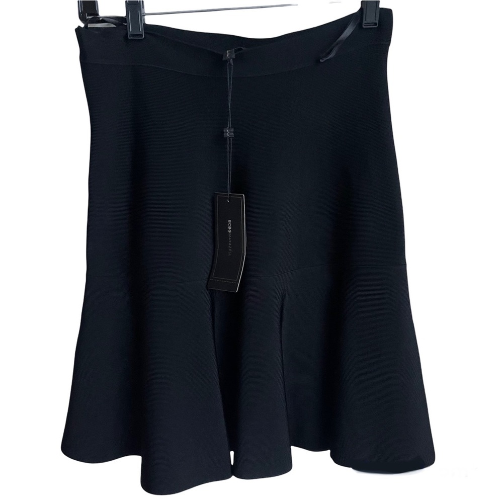 BCBG Black Bandage-Style Amilya Skirt